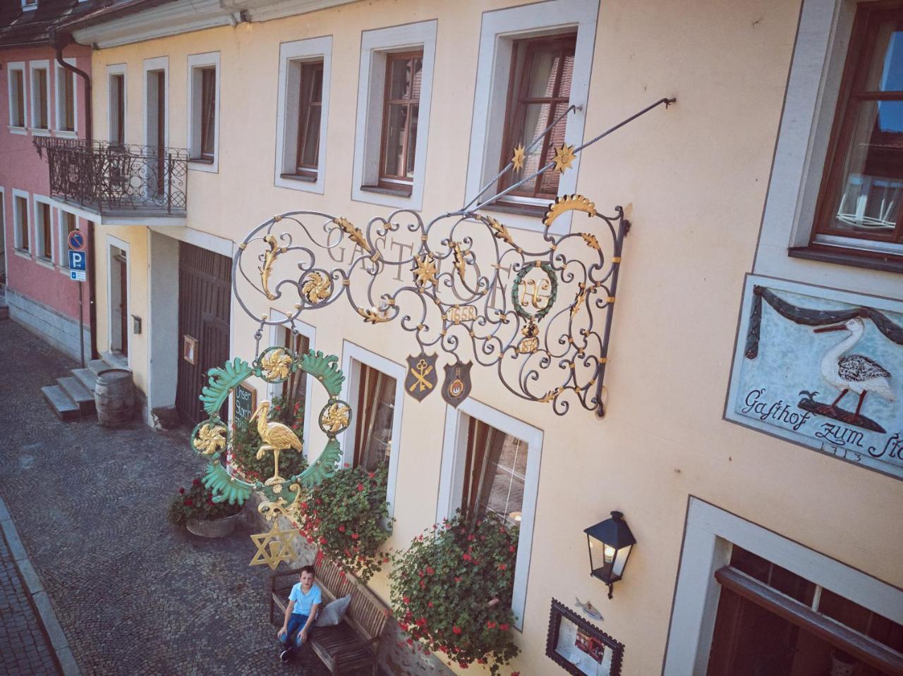 Gasthof Zum Storch Prichsenstadt Bagian luar foto